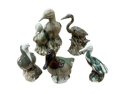 Lot 2329 - Five John Bordeaux studio pottery birds/ducks