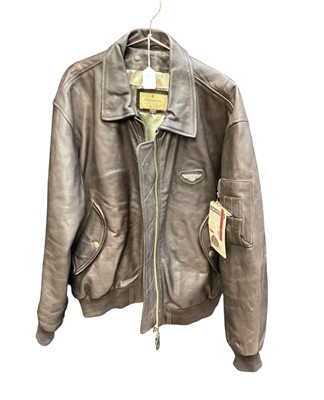 Lot 771 - Contemporary American style brown leather flying jacket by Redskins, size L.