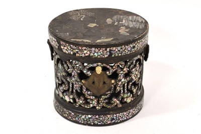 Lot 792 - Early 19th century English Regency period papier mâché incense or potpourri box