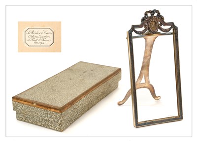 Lot 801 - Late 19th century French Andre Risler and Carre silver easel frame