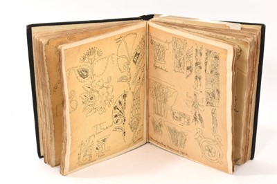 Lot 777 - Marion C. Robinson, ‘Notes on Ornament’ early 20th century sketchbook