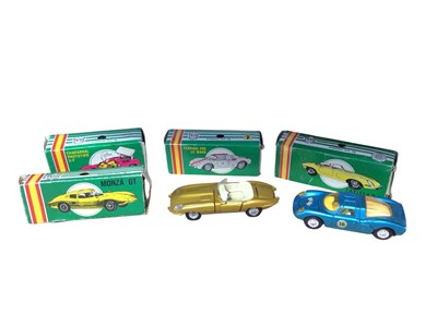 Lot 1992 - Four diecast Joal cars to include Jaguar E-Type, Monza GT, Ferrari 250 and a Chaparral Prototipo 2-F