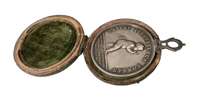 Lot 780 - Victorian Royal Humane Society Medal, Large (1774 - 1837 type), named Mr I. Wedgborough, restored Peter Wray Aug 8th 1782, in original velvet lined shagreen case.