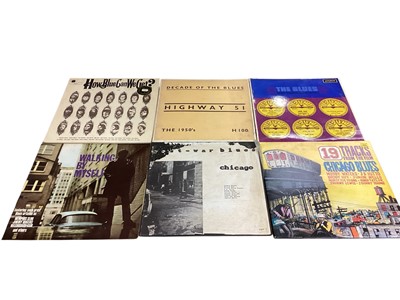 Lot 2720 - Box of LP records including Aretha Franklin, Muddy Waters, Howlin Wolf, John Lee Hooker, Nancy Wilson and various blues compilations