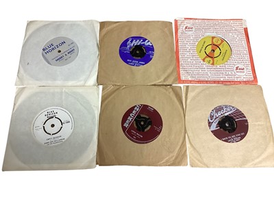 Lot 2721 - Box of single records Spooky and Moody, James Walton, Sonny Boy Williamson, Little Walter, Little Junior Parker, Junior Wells, Doctor Ross, Lightnin Hopkins, Drifting Slim, Fenton Robinson, Will...