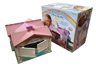 Lot 1995 - Collection of 1980s My Little Pony, including one Twinkle Eyes, Show Stable (boxed) and accessories (1 box)