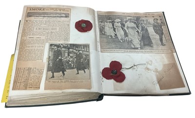 Lot 793 - Colchester interest- a fascinating album entitled ‘Reminiscences of the Great War Aug. 4th 1915 - Nov. 11th 1918’, relations and friends o...