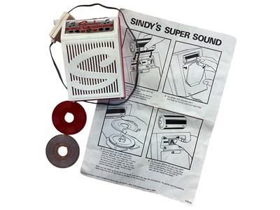 Lot 1997 - Sindy Super Sound Juke Box with instructions and records, Sindy Bed and Settee, both boxed, horse and range of clothes (4 boxes)