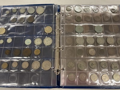 Lot 591 - G.B. - A coin album containing a small quantity of pre 1920 and 1947 silver coinage & other issues (1 album)