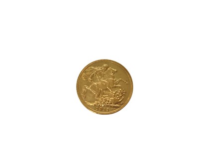 Lot 594 - G.B. - Gold Sovereign George V 1911 GVF (1 coin)