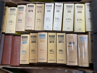 Lot 1407 - Wisden's Cricketer's Almanack 1964-1984 (1 box)