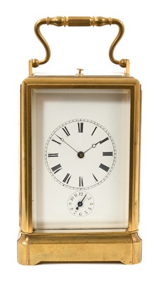 Lot 650 - Fine 19th century French carriage clock by Japy Freres, Paris