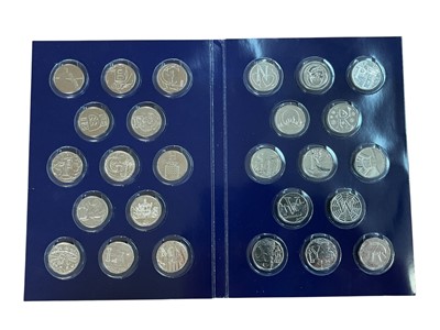 Lot 608 - G.B. - Royal Mint uncirculated 10p alphabet A-Z 26 coin set in folder of issue (1 coin set)