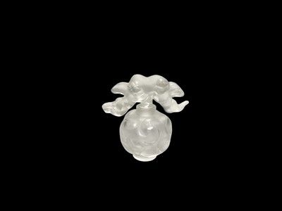 Lot 2358 - Lalique crystal Nuages scent bottle, 10cm high, boxed