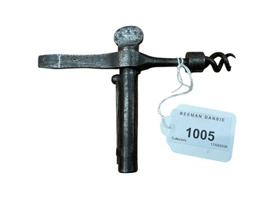 Lot 1005 - British Enfield percussion rifle Sergeant's tool in pouch