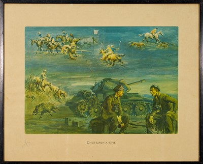 Lot 1397 - *Snaffles, Charles Johnson Payne (1884-1967) signed print - Once Upon a Time, with snaffle blindstamp, 50cm x 62.5cm, in glazed frame Provenance: Berkeley Studio, 5th December 1995.