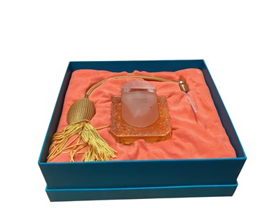 Lot 2362 - Lalique Tradition Eau De Parfum with contents, boxed, together with a boxed set of three Les Flacons Collection Miniatures, 1998, 1999 and 2000