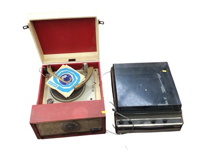 Lot 2735 - Dansette radiogram and a Invicta turntable