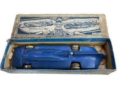 Lot 1816 - Britains (c1930's) diecast Bluebird Land Speed Record Car, boxed (corner split) No.1400, plus Biography (2)
