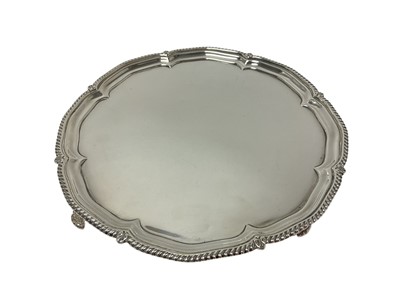 Lot 285 - Silver waiter