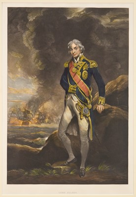 Lot 1337 - Lord Nelson, hand coloured mezzotints by Minnie Cormack after J. Hoppner for Colnaghi & Co. London 1894, 76cm x 51cm, mounted