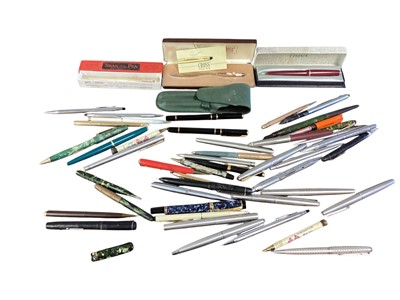 Lot 3023 - Collection of assorted mainly ball point pens, (1 box).