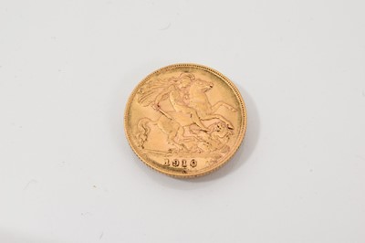 Lot 525 - Edward VII gold half sovereign 1910