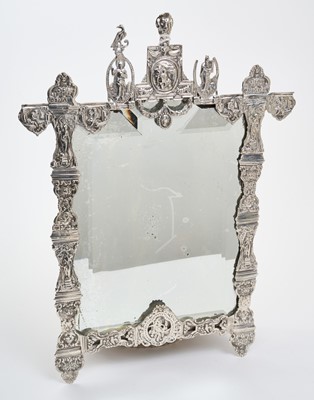 Lot 290 - Dutch silver mirror