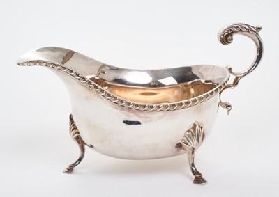 Lot 283 - Contemporary silver sauceboat