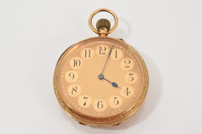 Lot 564 - 18ct gold pocket watch