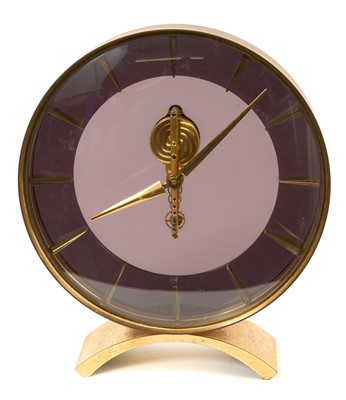 Lot 656 - 1960s Jaegar LeCoultre skeleton clock