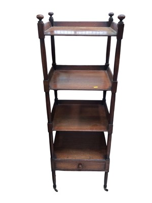 Lot 1548 - Regency mahogany three tier what-not