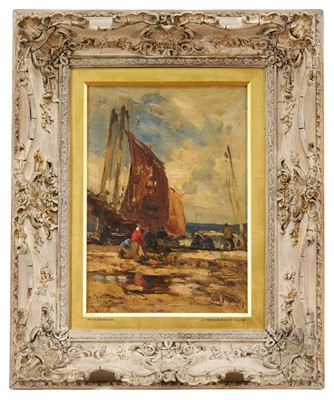 Lot 1219 - *John Maclauchlan Milne (1885-1957) oil on canvas, Pittenweem, signed, 34cm x 24cm, framed