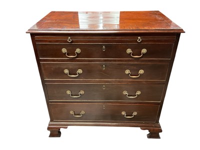 Lot 1408 - Good George III mahogany chest of drawers