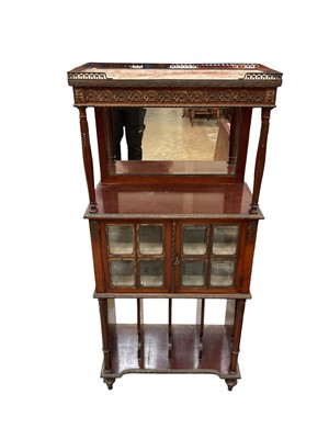 Lot 1486 - Late 19th century mahogany and gilt metal mounted side cabinet