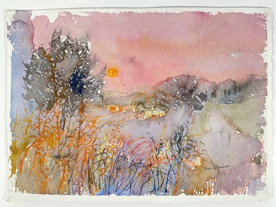 Lot 1226 - *John O'Connor (1913-2004) watercolour, Forest Mist, signed, titled verso, 36cm x 47cm, unframed