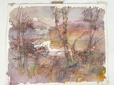 Lot 1230 - *John O'Connor (1913-2004) watercolour, lake view, signed, 34cm x 43cm, unframed