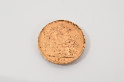 Lot 521 - George V gold full sovereign 1912