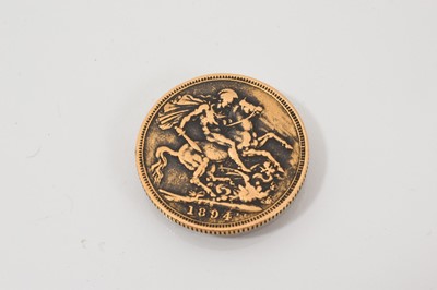 Lot 519 - Victorian gold full sovereign 1894