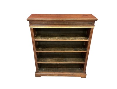 Lot 1506 - Small 19th century solid walnut bookshelf