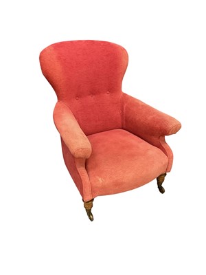 Lot 1508 - 19th century upholstered occasional chair