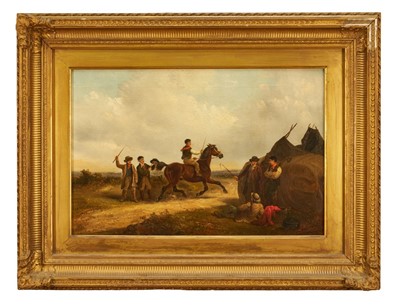 Lot 1330 - Thomas Smythe (1825-1906) oil on canvas - Going to the Horse Fair, signed, 29cm x 44cm, in gilt frame