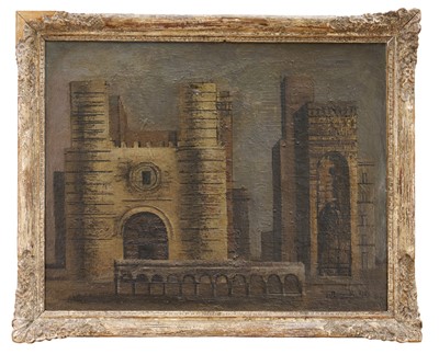 Lot 1237 - Eugene Gustavovitch Berman (1899-1972) oil on canvas - Paris 1928, signed, dated and inscribed verso, 74cm x 92cm, in carved wood frame