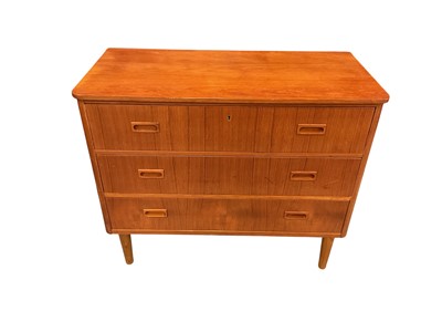 Lot 1553 - Vintage Scandinavian teak chest