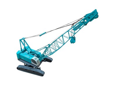 Lot 1897 - Collection of good quality model cranes, including ones made in Germany, together with a group of books on cranes and other models