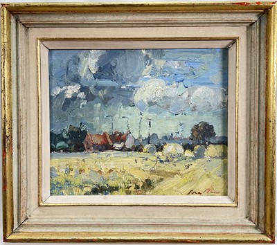 Lot 1298 - *Geoffrey Chatten (1938-2025) oil on board Rural landscape signed, 26 x 28cm, framed