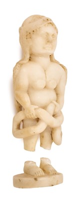 Lot 843 - Antique carved marble figure of Leontocephaline