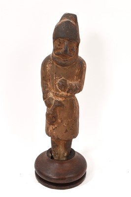 Lot 860 - Chinese Tang dynasty style glazed earthenware funerary figure