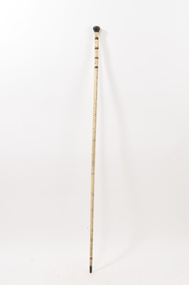 Lot 936 - 19th century shark vertebrae walking stick