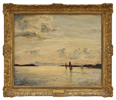 Lot 1229 - *Herbert F Royle (1870-1954/8) oil on canvas, Kyle of Loch Alsh, signed, 50cm x 60cm, framed